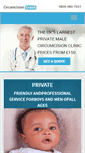 Mobile Screenshot of circumcisioncentre.co.uk