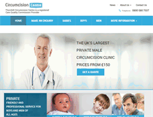 Tablet Screenshot of circumcisioncentre.co.uk